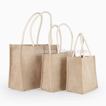 Werbe-umweltfreundliche wiederverwendbare Jute Tote Bag Großhandel